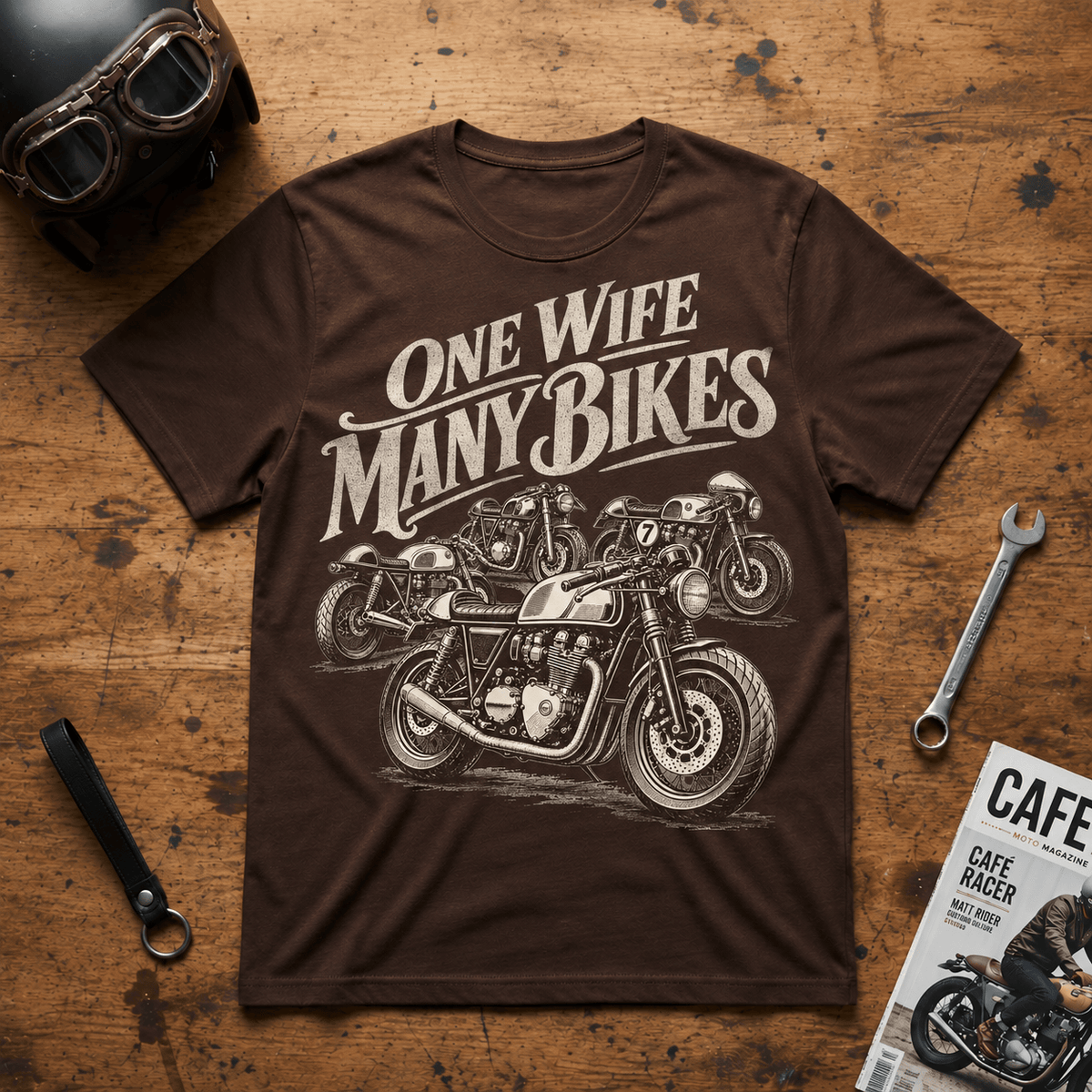 One Wife Many Bikes T Shirt