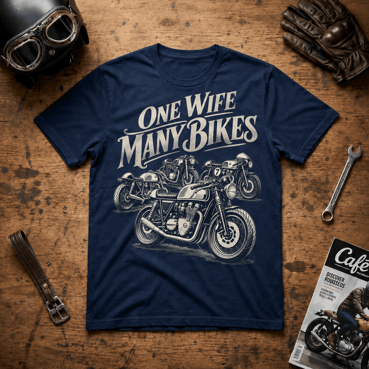 One Wife Many Bikes T Shirt