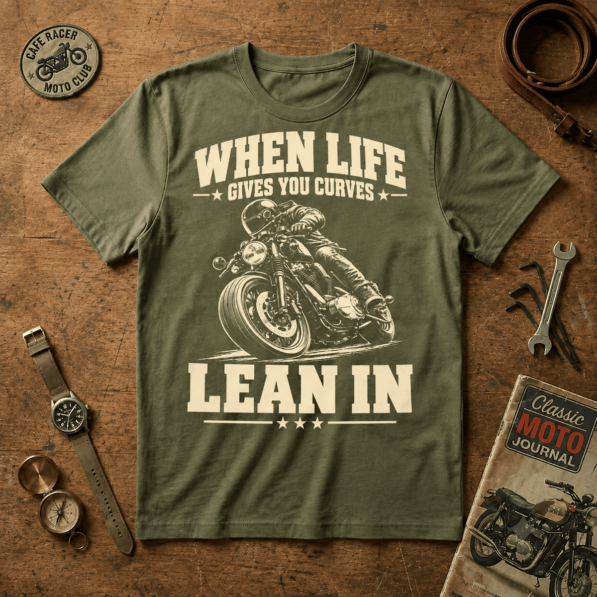 When Life Gives You Curves Lean In T-Shirt