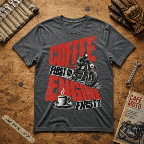 Coffee First or Engine First T-Shirt