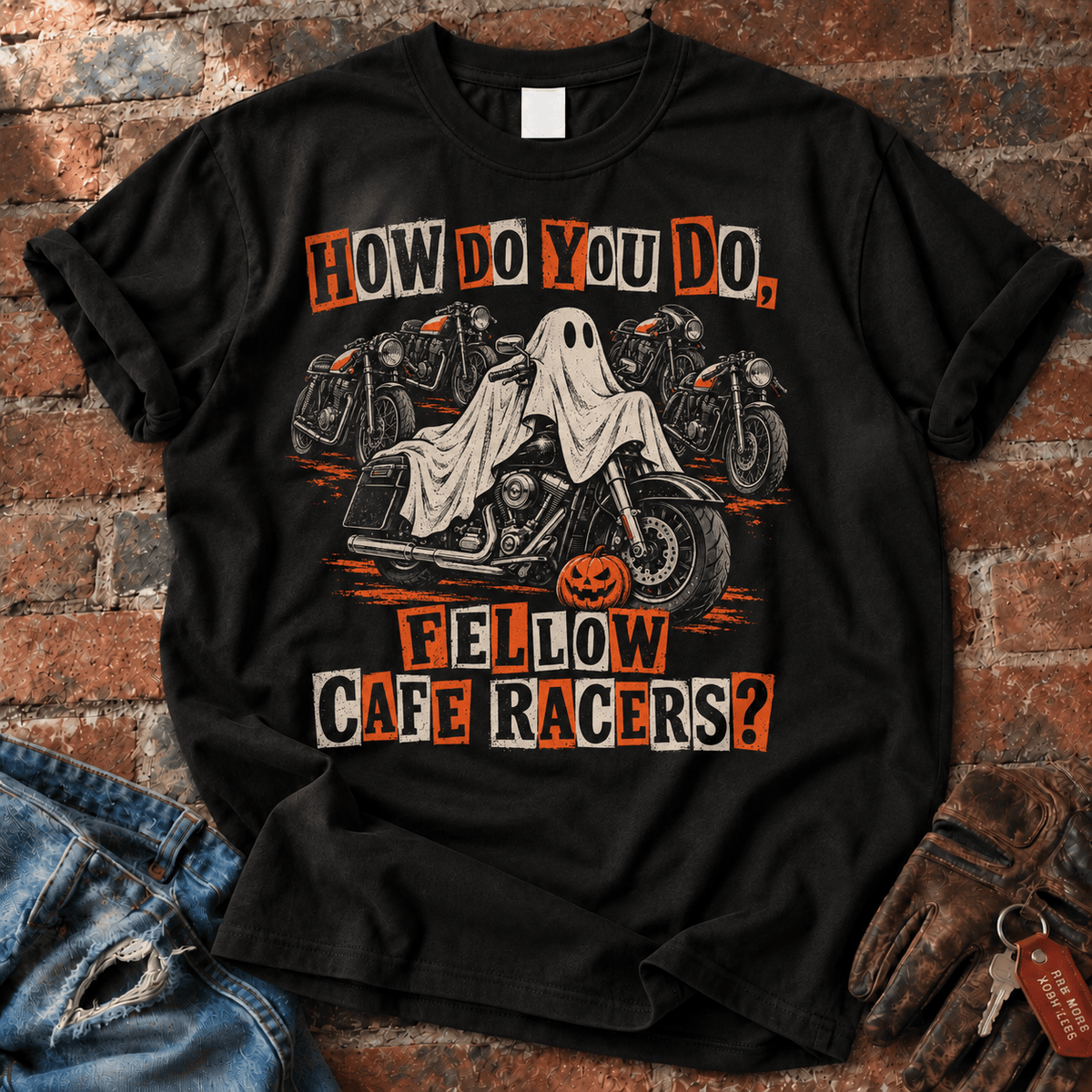 How Do You Do Fellow Cafe Racers Halloween T-Shirt
