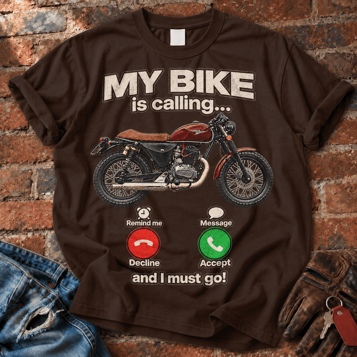 My Bike Is Calling and I Must Go T-Shirt