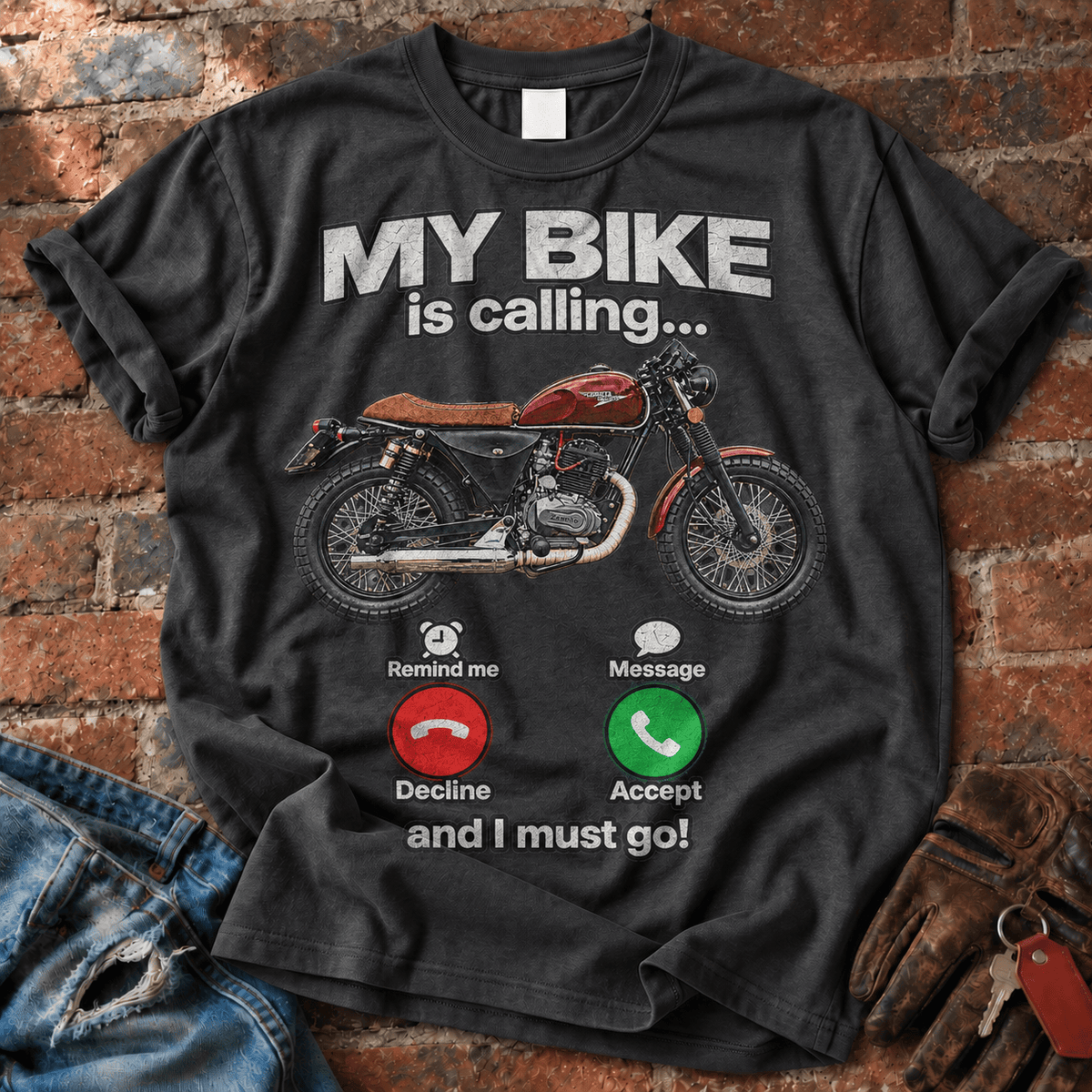 My Bike Is Calling and I Must Go T-Shirt