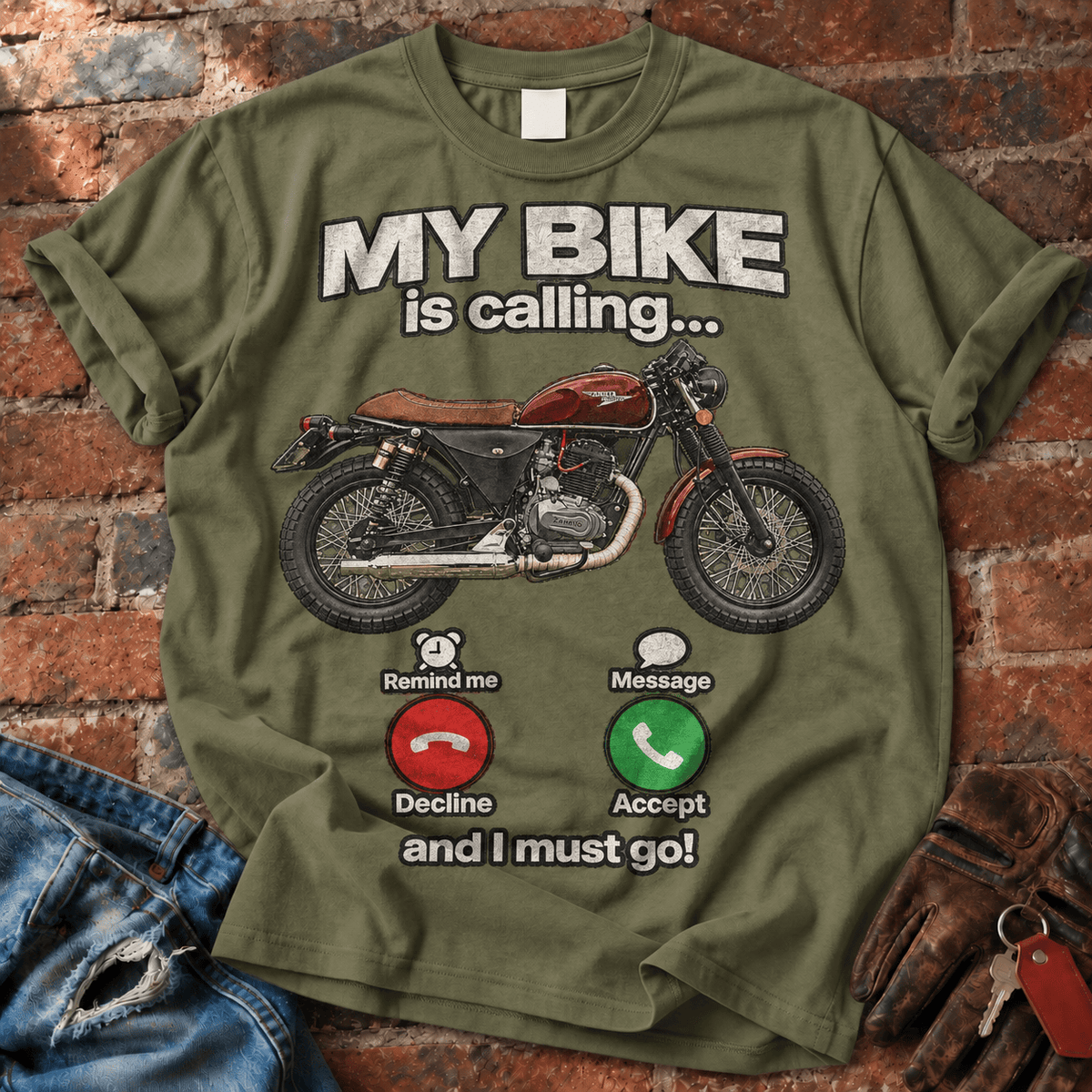 My Bike Is Calling and I Must Go T-Shirt