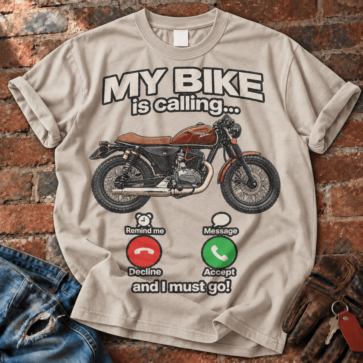 My Bike Is Calling and I Must Go T-Shirt