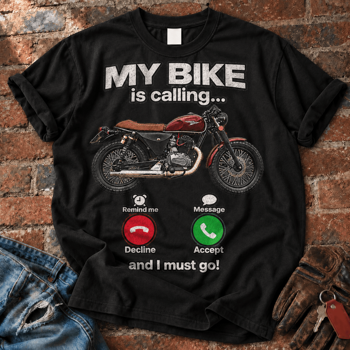 My Bike Is Calling and I Must Go T-Shirt