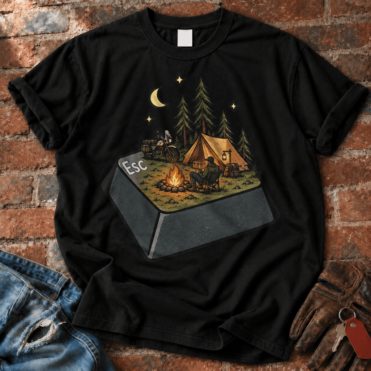 Esc to the Road Camping T-Shirt
