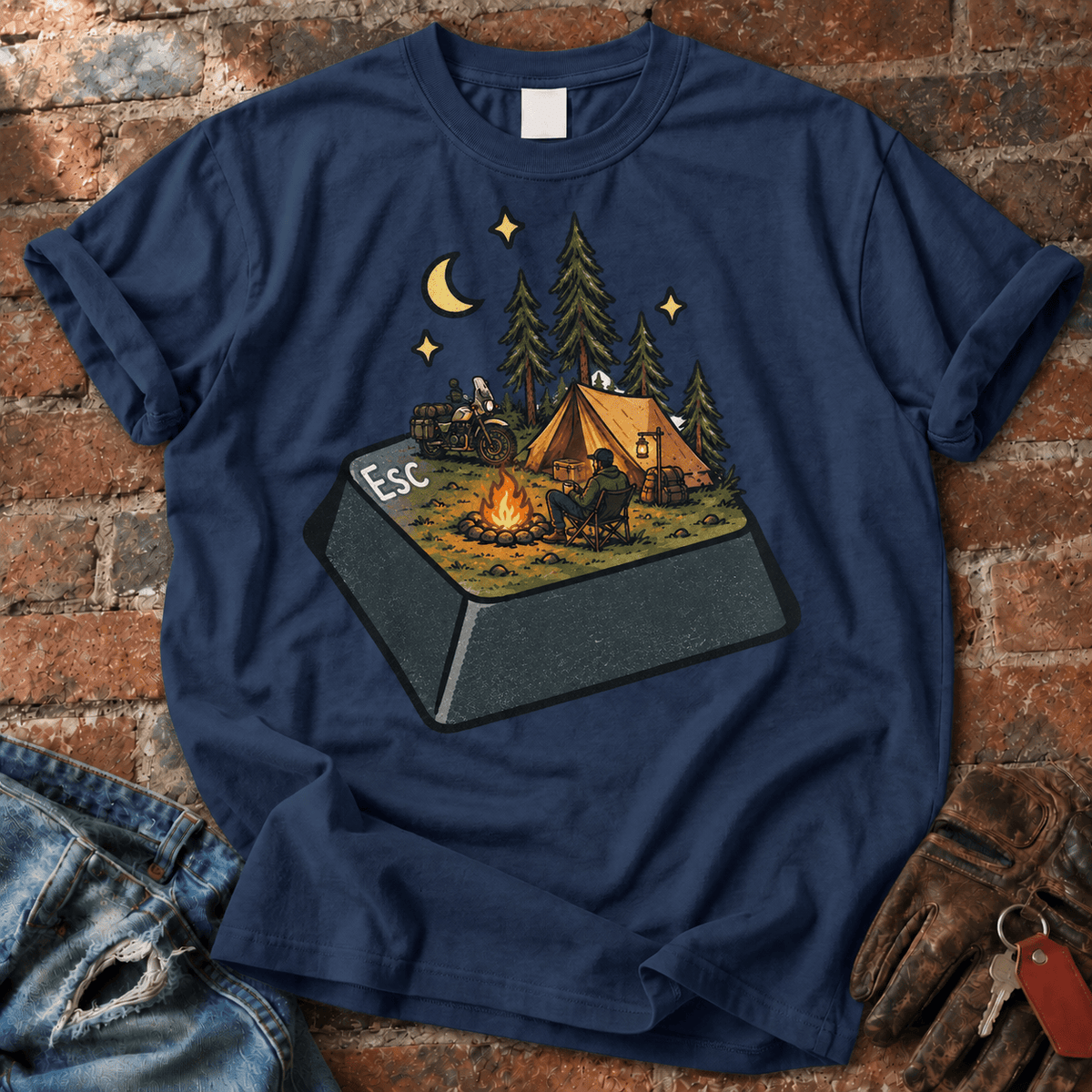 Esc to the Road Camping T-Shirt