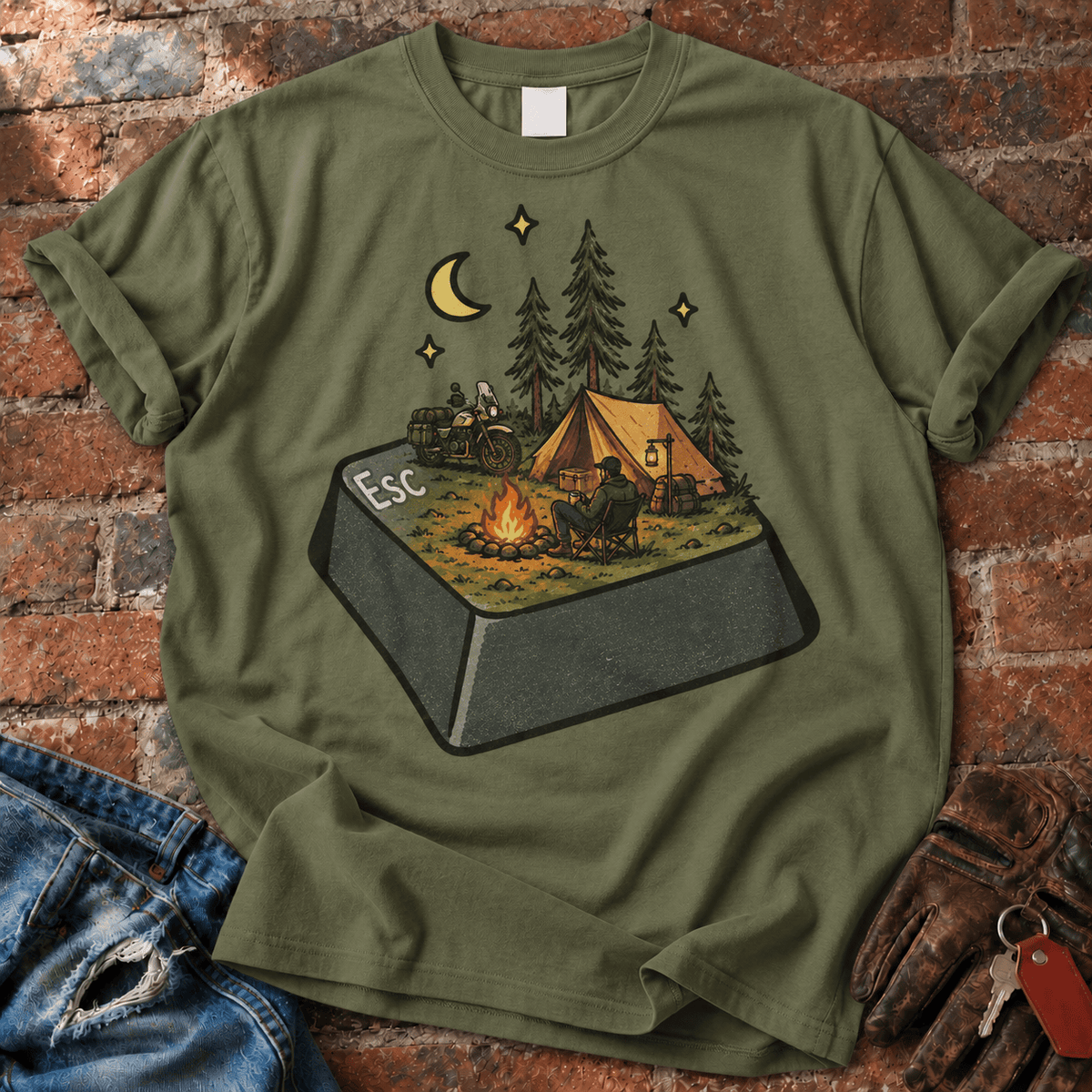 Esc to the Road Camping T-Shirt