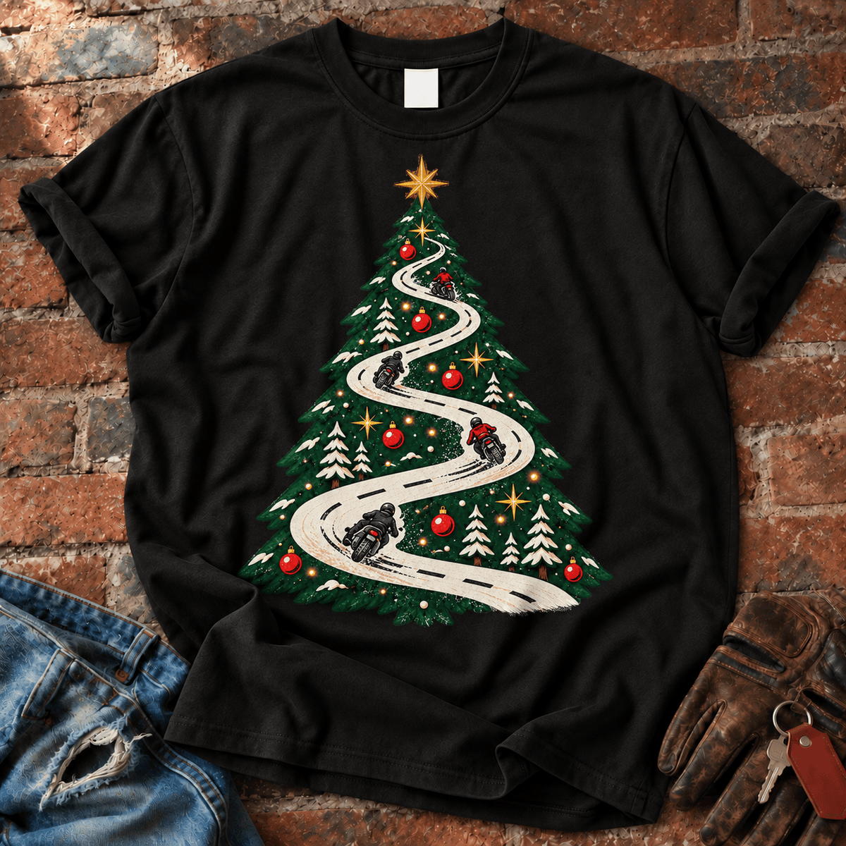 Road to Christmas Tree T-Shirt