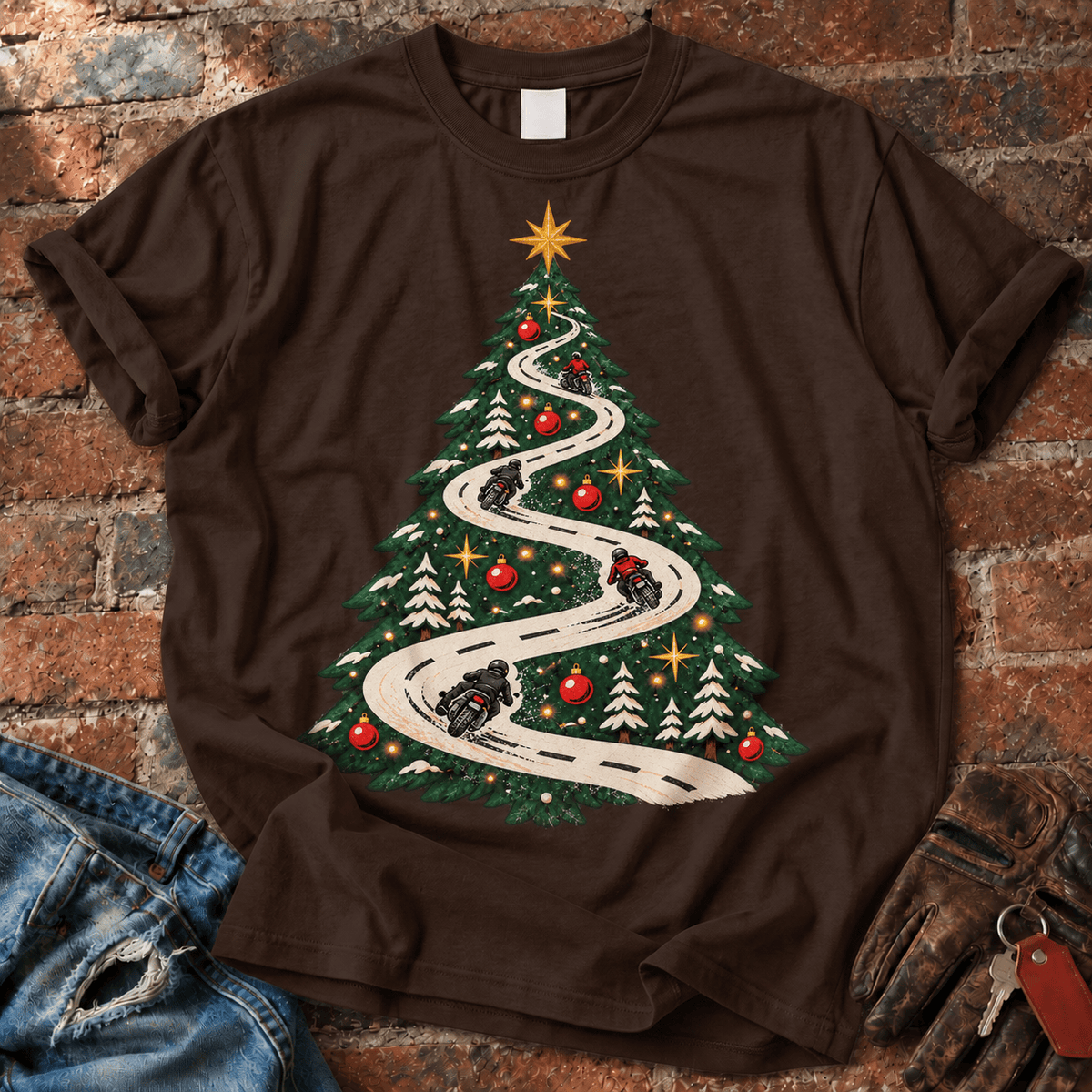 Road to Christmas Tree T-Shirt