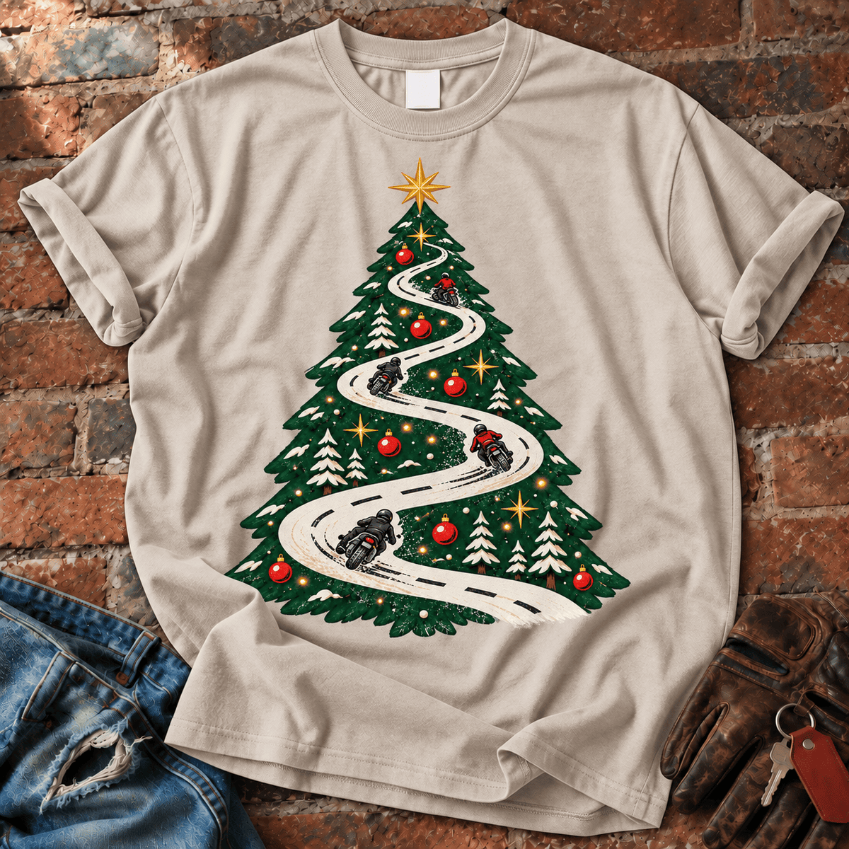 Road to Christmas Tree T-Shirt
