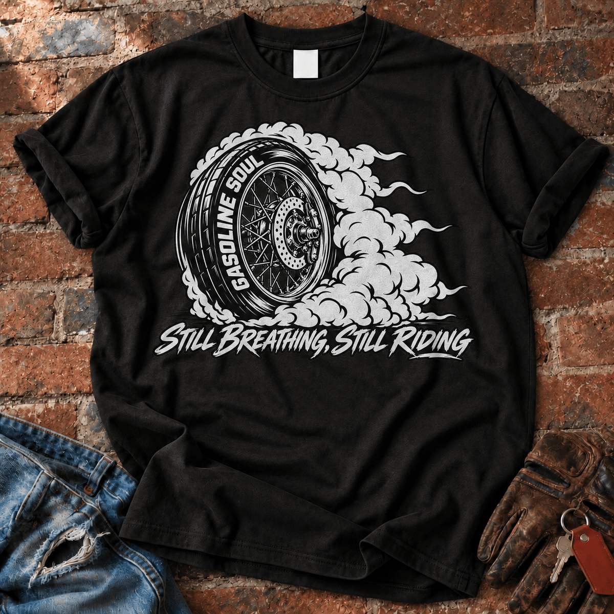 Still Breathing Still Riding T-Shirt