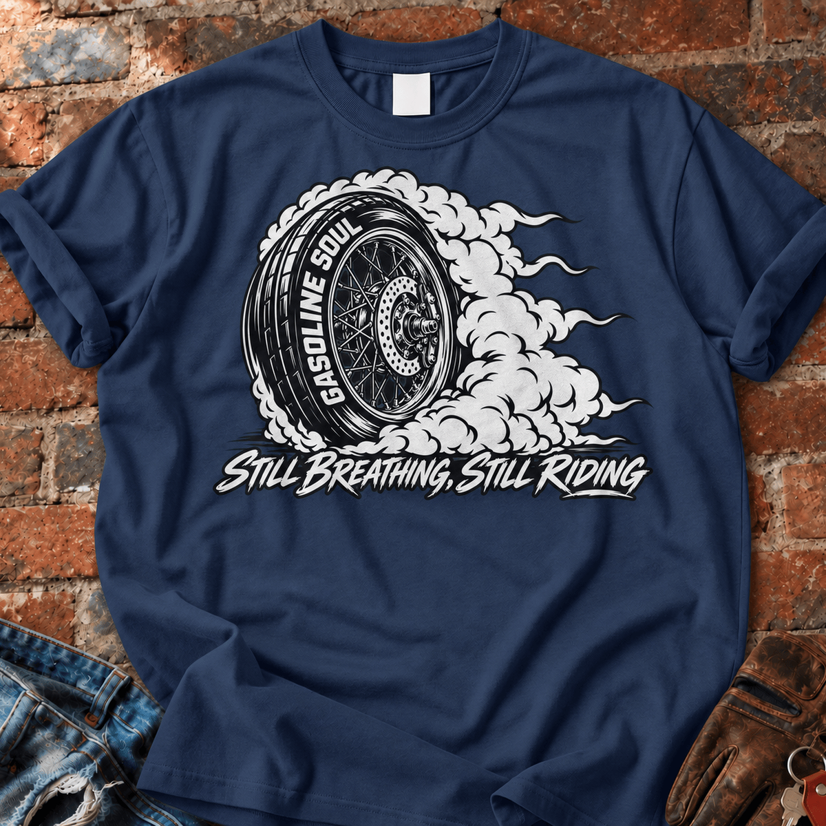 Still Breathing Still Riding T-Shirt
