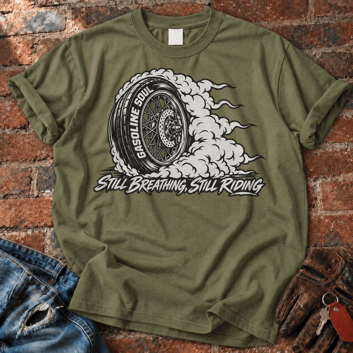 Still Breathing Still Riding T-Shirt