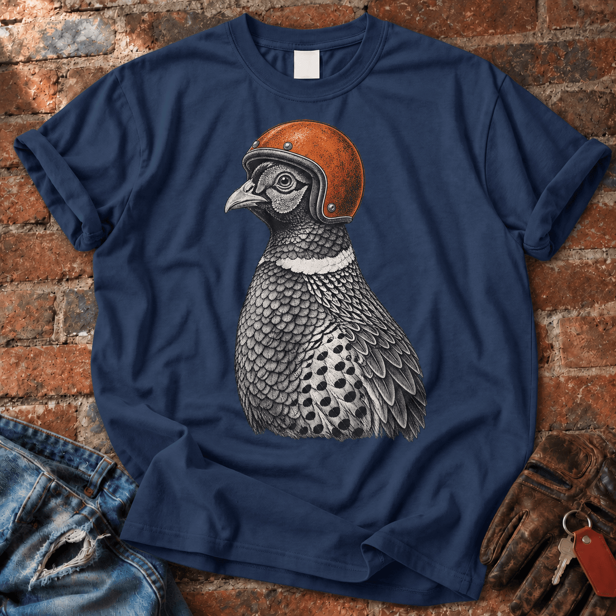 Biker Bird T-Shirt