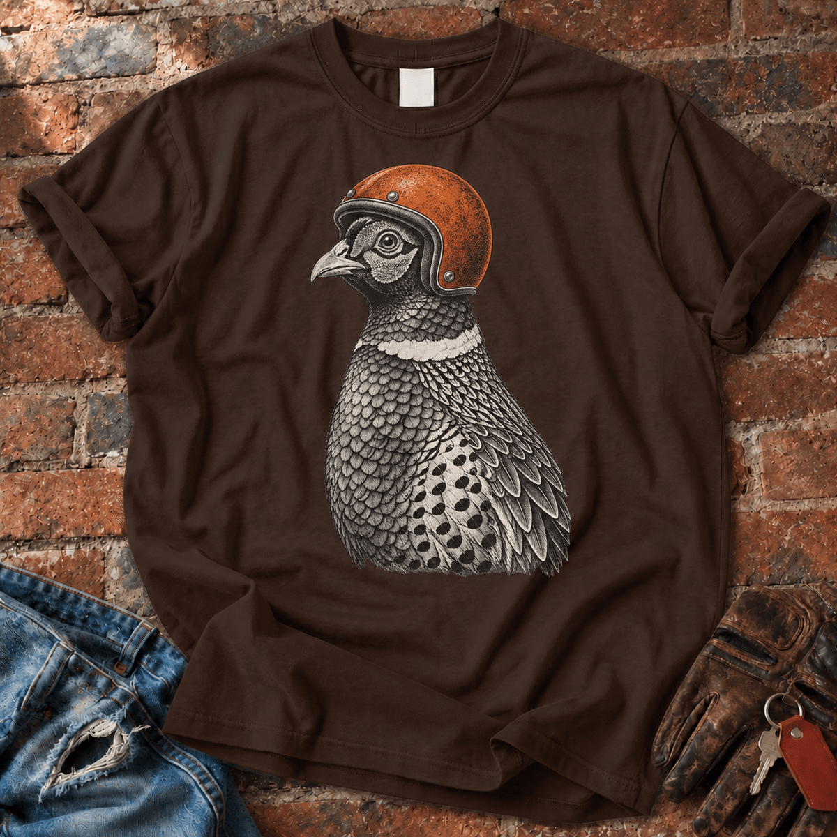 Biker Bird T-Shirt